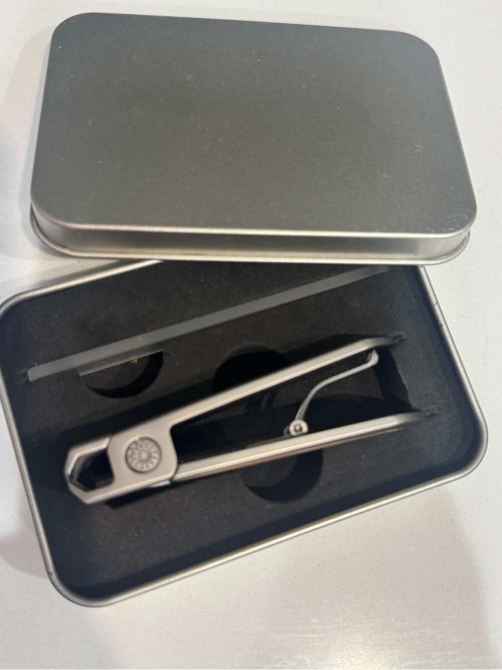 Sleek Silver and Wood Letter Opener - Home Office Stationery